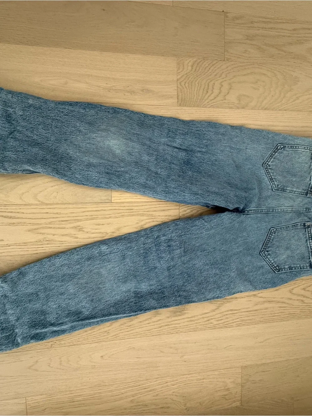 KHAITE High-Rise Straight Leg Jeans in Light Blue Wash - Picture 9 of 12